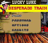 Lucky Luke - Desperado Train Title Screen